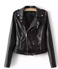 Bosch Leather Jackets - front shot on hanger, black - Miss Mosa By Akanksha