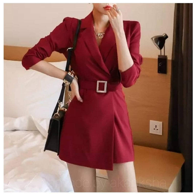 Bossbabe Belted Romper - Alamode By Akanksha