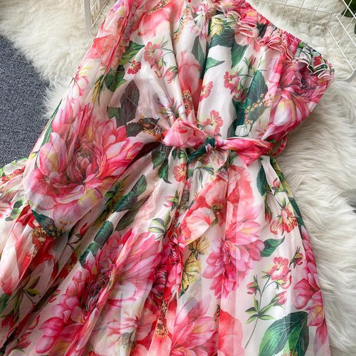 Botai Floral Maxi Dress In Pink