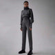 Bratey Winter Tracksets - full-length shot on model, grey - Miss Mosa By Akanksha