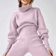 Bratey Winter Tracksets - front shot on model, pink - Miss Mosa By Akanksha