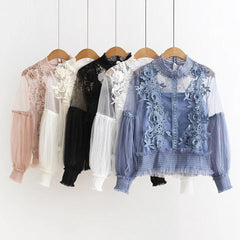 Brazmine Luxe Blouses - front shot on hanger, multicolour - Miss Mosa By Akanksha