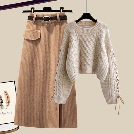 Brielle Coord Set - styled flat-lay shot, cream - Miss Mosa By Akanksha