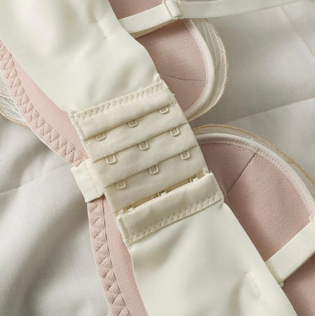 Butterfly Bralettes - close-up of back closure, cream - Miss Mosa By Akanksha