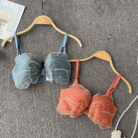 Butterfly Bralettes - styled flat-lay shot, multicolour - Miss Mosa By Akanksha
