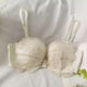 Butterfly Bralettes - front shot flat-lay, cream - Miss Mosa By Akanksha