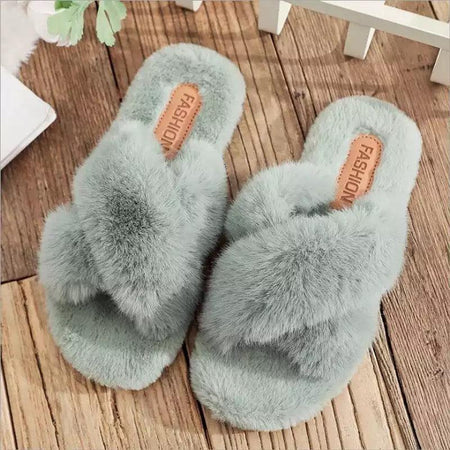Snuggles Furry Slipons - Alamode By Akanksha