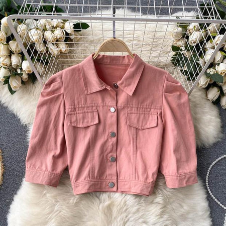Carol Set of Dress and Jacket - front shot on hanger, pink - Miss Mosa By Akanksha