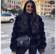 Carrie Bradshaw Luxury - Faux Fur Jackets - lifestyle shot on model, black - Miss Mosa By Akanksha