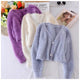 Cashmere Cropped Jumpers - styled flat-lay shot, multicolour - Miss Mosa By Akanksha