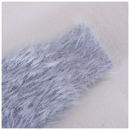 Cashmere Cropped Jumpers - close-up of fabric texture, grey - Miss Mosa By Akanksha