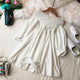 Catelyn Summer Dress - styled flat-lay shot, cream - Miss Mosa By Akanksha