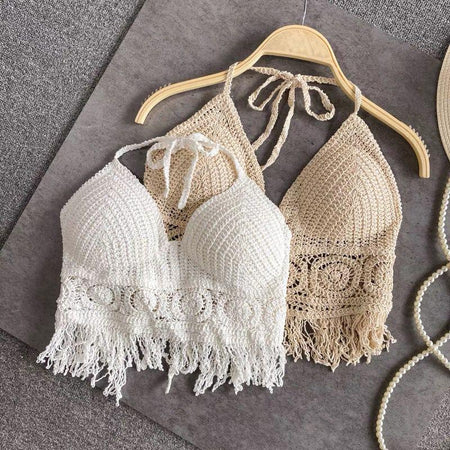 Catherine Crochet Top - styled flat-lay shot, multicolour - Miss Mosa By Akanksha