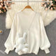 Cesco Pullover with Sling - styled flat-lay shot, white - Miss Mosa By Akanksha