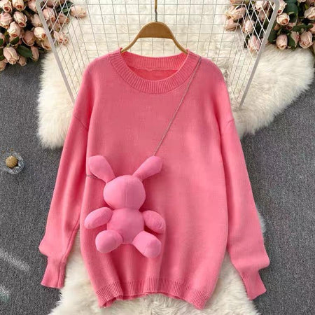 Cesco Pullover with Sling - styled flat-lay shot, pink - Miss Mosa By Akanksha