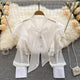 Cevia Statement Blouse - front shot on hanger, white - Miss Mosa By Akanksha