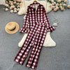 Charles Abstract Coord Set In Maroon - XS