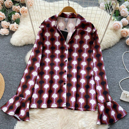Charles Abstract Coord Set In Maroon - styled flat-lay shot, maroon - Miss Mosa By Akanksha