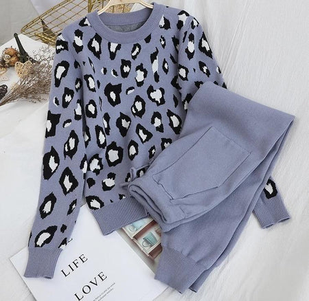 Coachella Leopard Pattern Coord - styled flat-lay shot, grey - Miss Mosa By Akanksha