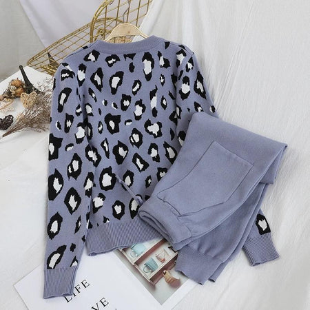 Coachella Leopard Pattern Coord - styled flat-lay shot, grey - Miss Mosa By Akanksha