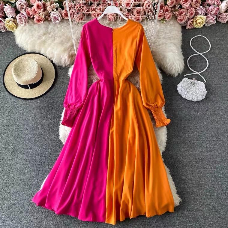Buy Colour Block Maxi Dress for Women Online in India