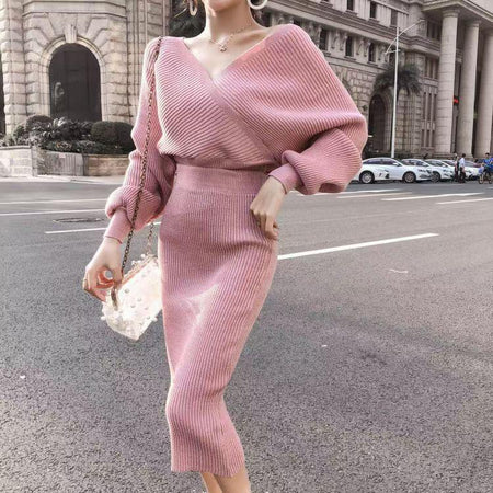 Cresta Two Piece Coords Sets - front shot on model, pink - Miss Mosa By Akanksha