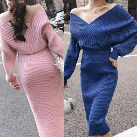 Cresta Two Piece Coords Sets - back shot on model and front shot on model, multicolour - Miss Mosa By Akanksha