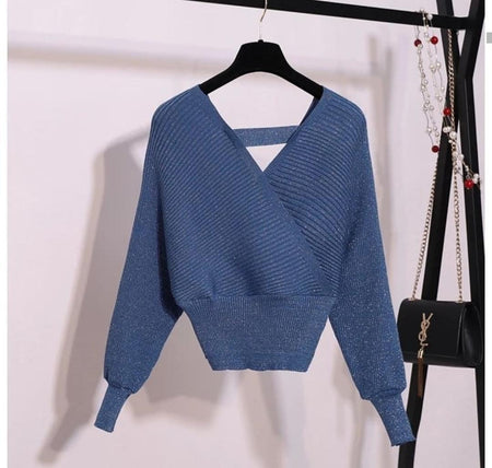 Cresta Two Piece Coords Sets - front shot on hanger, blue - Miss Mosa By Akanksha