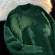 Dahlia Statement Pullover - flat-lay product shot, green - Miss Mosa By Akanksha