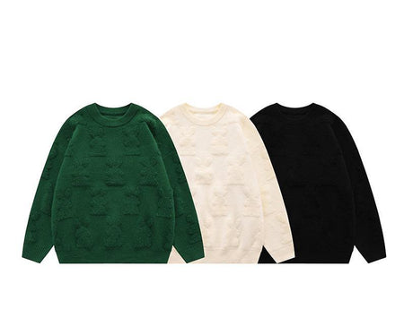 Dahlia Statement Pullover - flat-lay product shot, multicolour - Miss Mosa By Akanksha