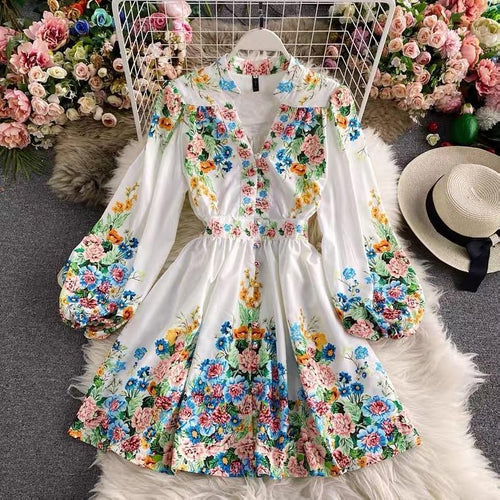 Daphny Vintage Dress In White