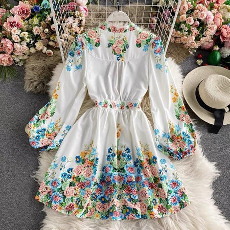 Daphny Vintage Dress In White - styled flat-lay shot, white - Miss Mosa By Akanksha