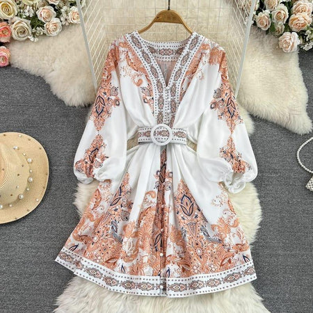 Darzi Statement Dress In White - styled flat-lay shot, white - Miss Mosa By Akanksha