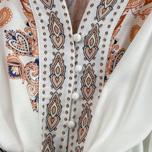 Darzi Statement Dress In White