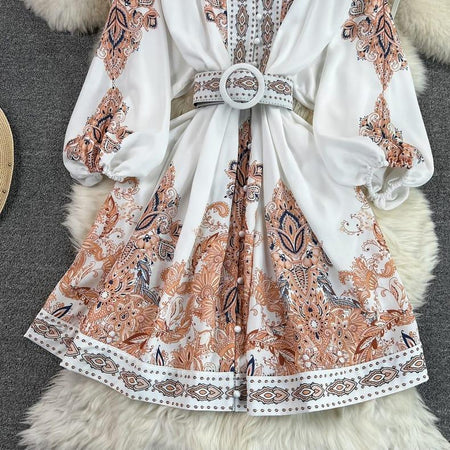 Darzi Statement Dress In White - styled flat-lay shot, white - Miss Mosa By Akanksha