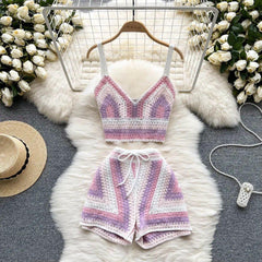 Deli Statement Coord Set - styled flat-lay shot, pink - Miss Mosa By Akanksha