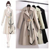 Dibella Luxury Trenchcoats - front shot on hanger, multicolour - Miss Mosa By Akanksha