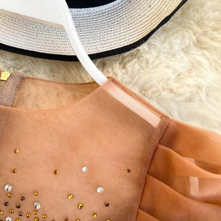 Drilling Puff Sleeve Blouse - Alamode By Akanksha