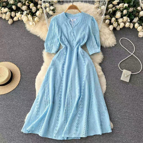 Eloise Summer Dress In Blue