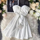 Emilia Tube Dress - flat-lay product shot, white - Miss Mosa By Akanksha