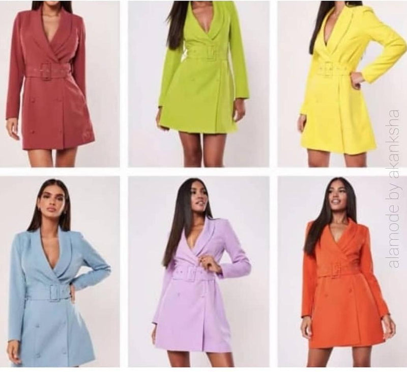 Fanatic Blazer Dress - Alamode By Akanksha