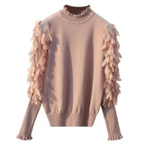 Feather Sleeve Sweaters - Alamode By Akanksha