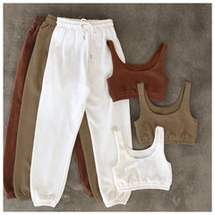 Fidaus Luxury Tracksuit - styled flat-lay shot, multicolour - Miss Mosa By Akanksha