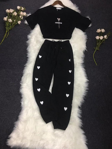 Freddy Coord Set - styled flat-lay shot, black - Miss Mosa By Akanksha