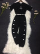 Freddy Coord Set - styled flat-lay shot, black - Miss Mosa By Akanksha