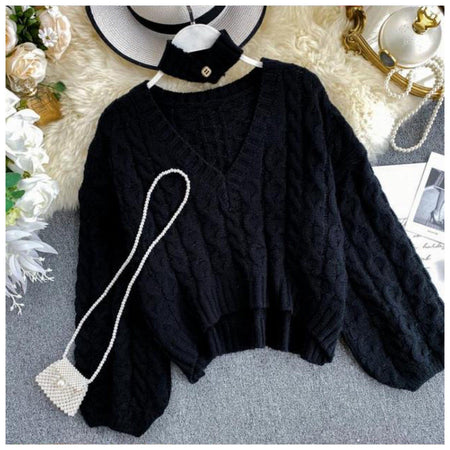 Gatsy Luxury Sweaters - styled flat-lay shot, black - Miss Mosa By Akanksha
