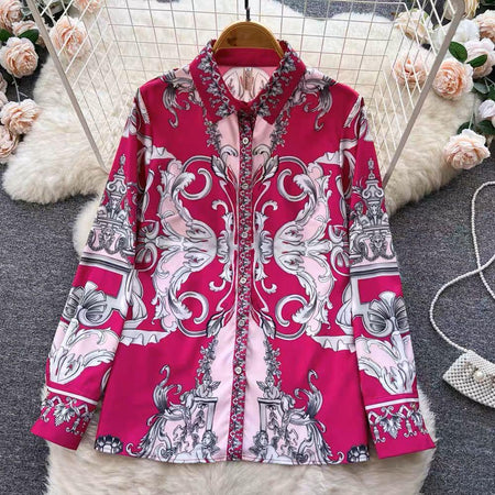 Gigi Abstract Print Coord Set - styled flat-lay shot, pink - Miss Mosa By Akanksha