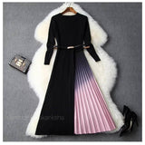 Gradient Pleated Dress - Alamode By Akanksha