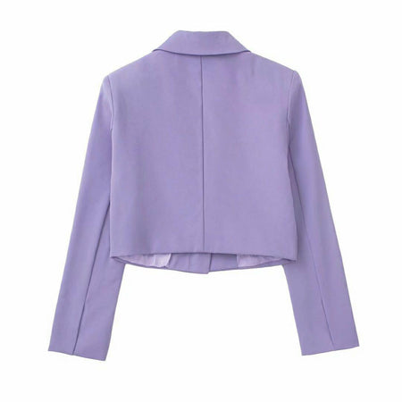 Hailey Lilac Coord Set - back shot on hanger, lilac - Miss Mosa By Akanksha
