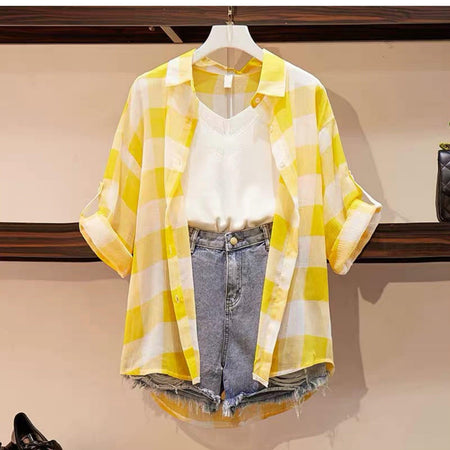Harold Coord Set of 3 - front shot on hanger, yellow - Miss Mosa By Akanksha